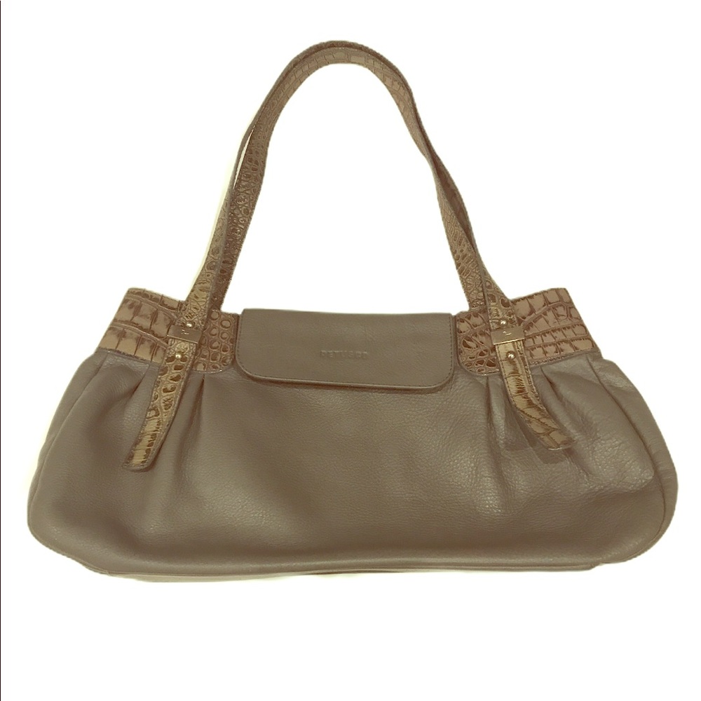 💥 MOVING SALE Leather Petusco Spain Purse Gray